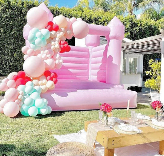 pink castle bounce house for sale
