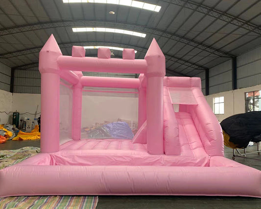pink Castle bounce house 