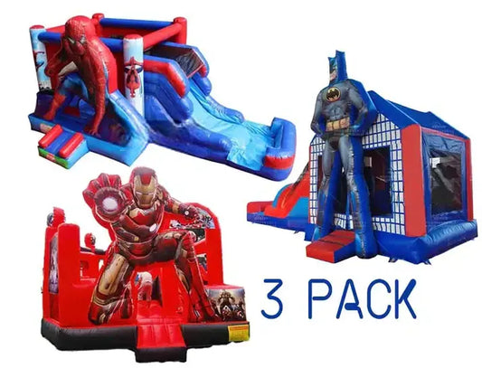 Super Hero Bounce House Deal -3 Pack