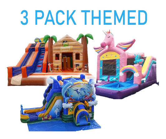 Themed Bounce House 3 Pack  Sale 30%