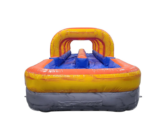 inflatable slip and slide for adults - Yellow grey Marble
