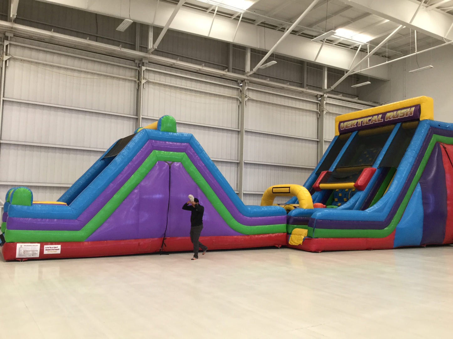 65 Ft Double Dip Inflatable Obstacle Course
