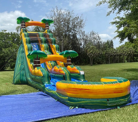 how much to rent a water slide bounce house per day?