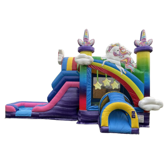Unicorn Bounce House  Combo with Water Slide