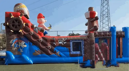 Inflatable Pirate Ship Obstacle Course