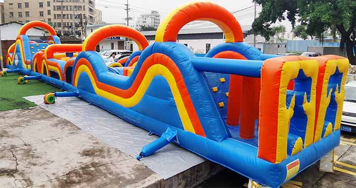 90ft Inflatable Obstacle Course - Conquer the Ultimate Challenge