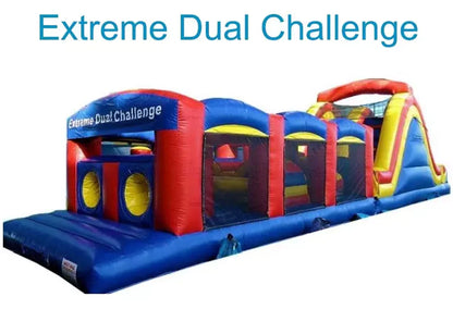  Dual Challenge Inflatable Obstacle Course