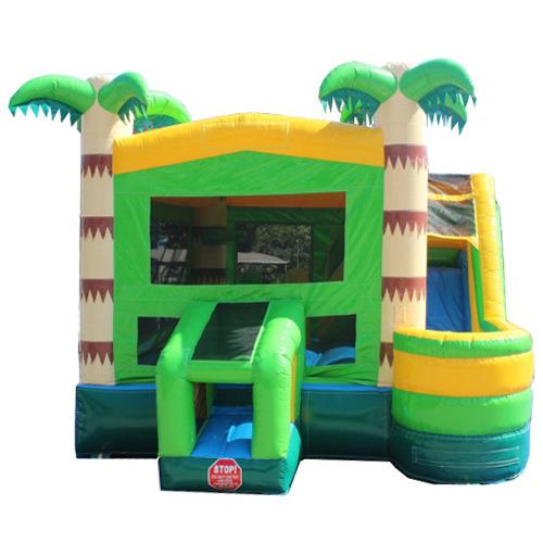 Palm Tree Bounce House With  Slide
