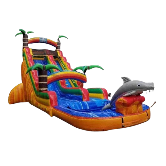 Dolphin Inflatable Water Slide for sale