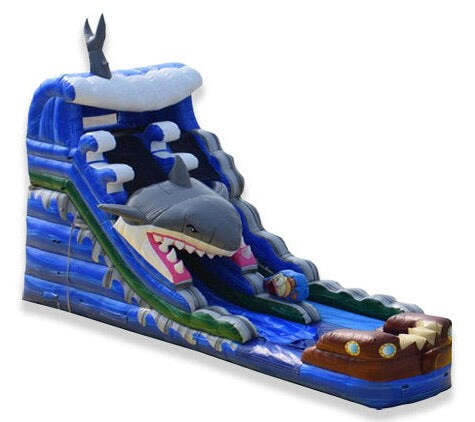 shark inflatable water slide