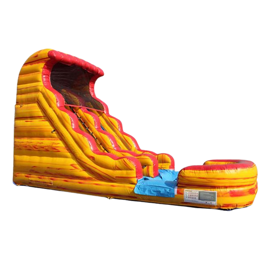 28'lx18'H volcano water slide for sale