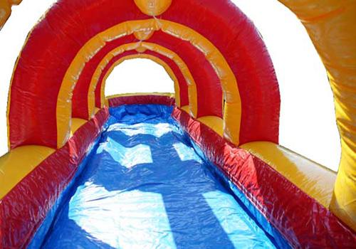 Rainbow  big  inflatable water slides and Slip N Slide