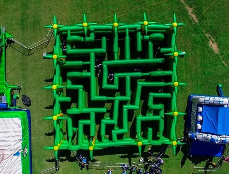 inflatable Jungle Maze Obstacle Course