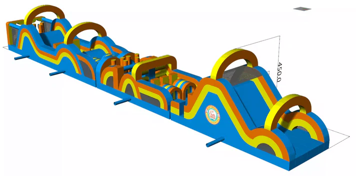 90ft Inflatable Obstacle Course - Conquer the Ultimate Challenge