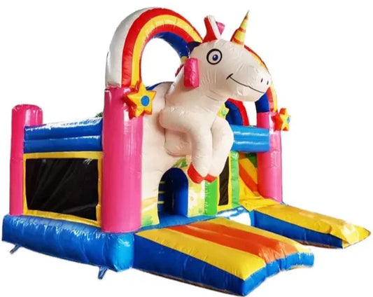 unicorn bounce house  With Slide