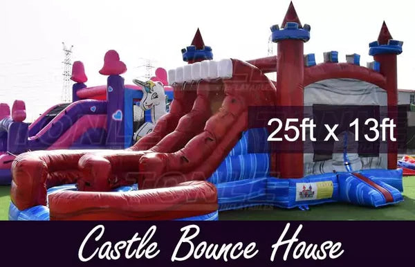 Castle Bounce House With Double Slide for sale