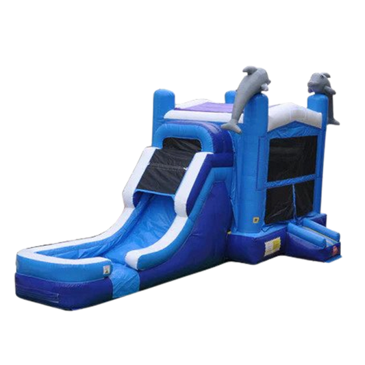 dolphin bounce house water slide