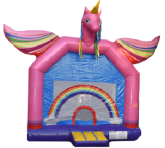 Rainbow Unicorn Bounce House