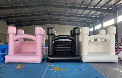 Pink bounce house wedding customized in various sizes and colors