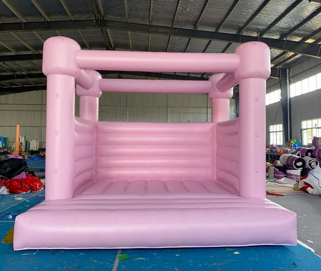 Pink bounce house wedding customized in various sizes and colors